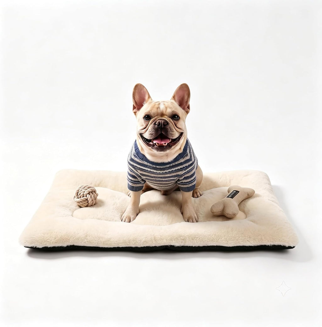 Dog Bed 30" for Metal Crate Pad, Washable Kennel Mat for Medium Dogs & Pets