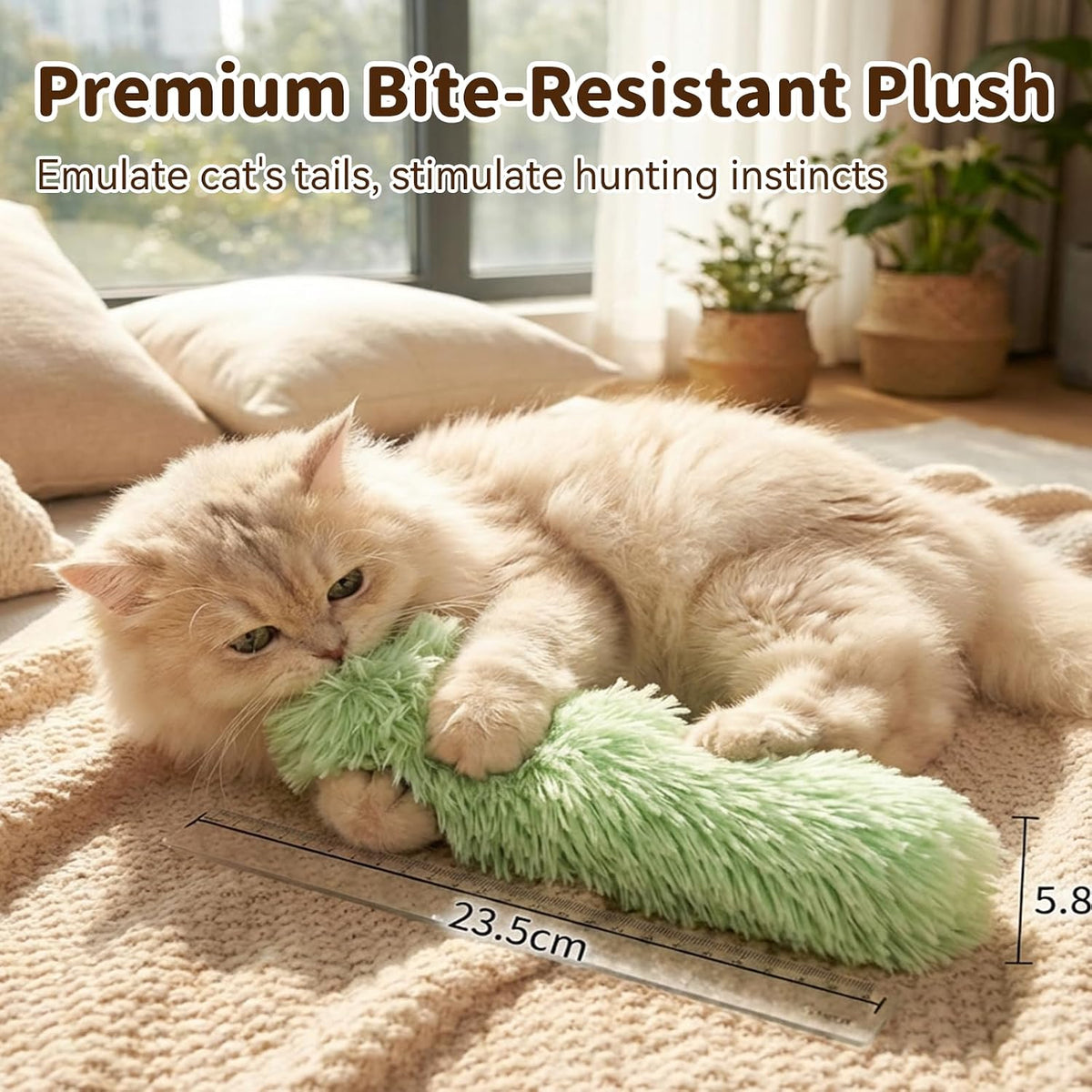 Cat Toys 3 Pack Catnip Pillows, Soft and Durable Crinkle Sound, Solid | With Catnip Inside, Interactive Cat Toy For Indoor Cats, Promotes Kitty Exercise