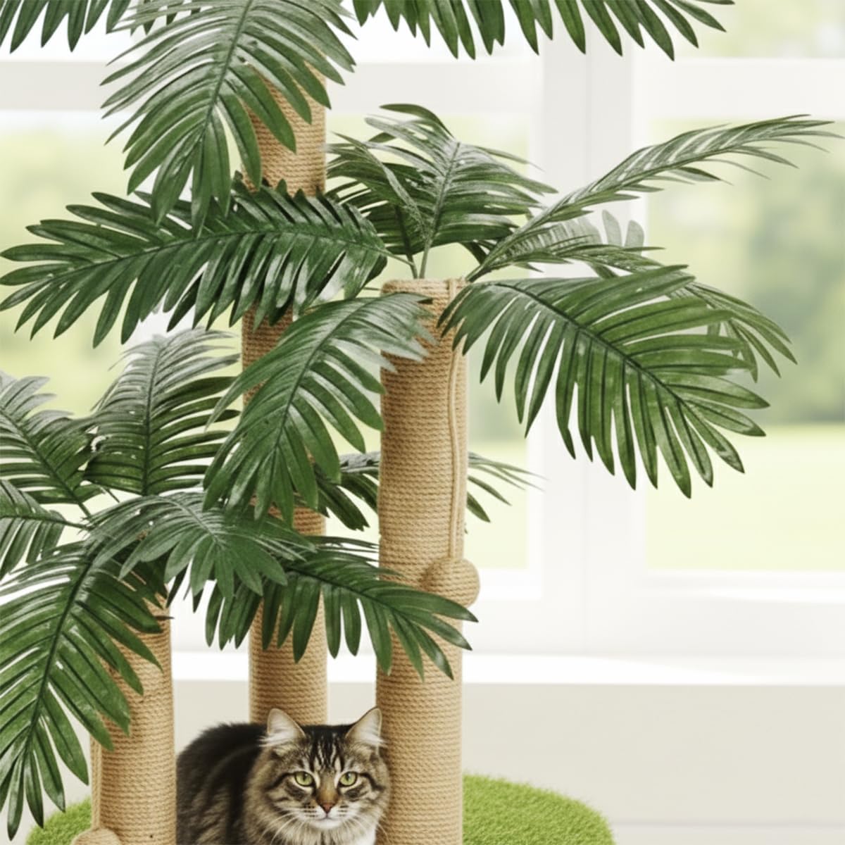 LEMONDA 31.5Inch Palm Tree Cat Scratching Post