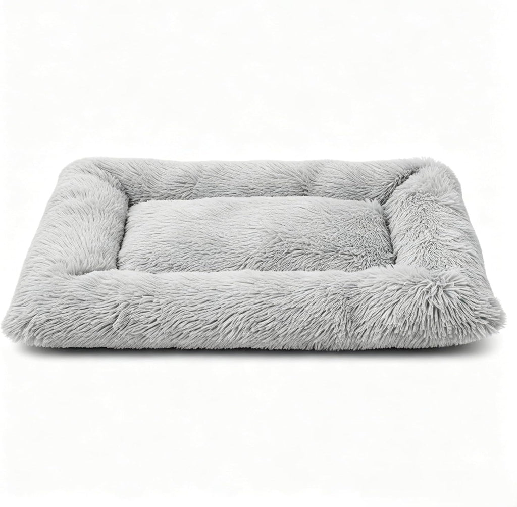 Donut Dog Bed, Cat Bed for Indoor Cats, Calming Donuts Bed for Pet, Light Gray