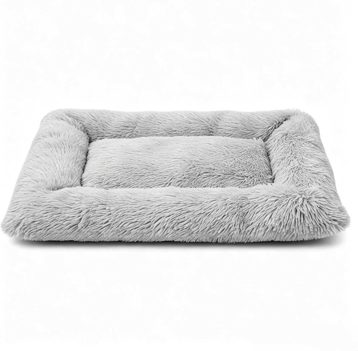 Donut Dog Bed, Cat Bed for Indoor Cats, Calming Donuts Bed for Pet, Light Gray