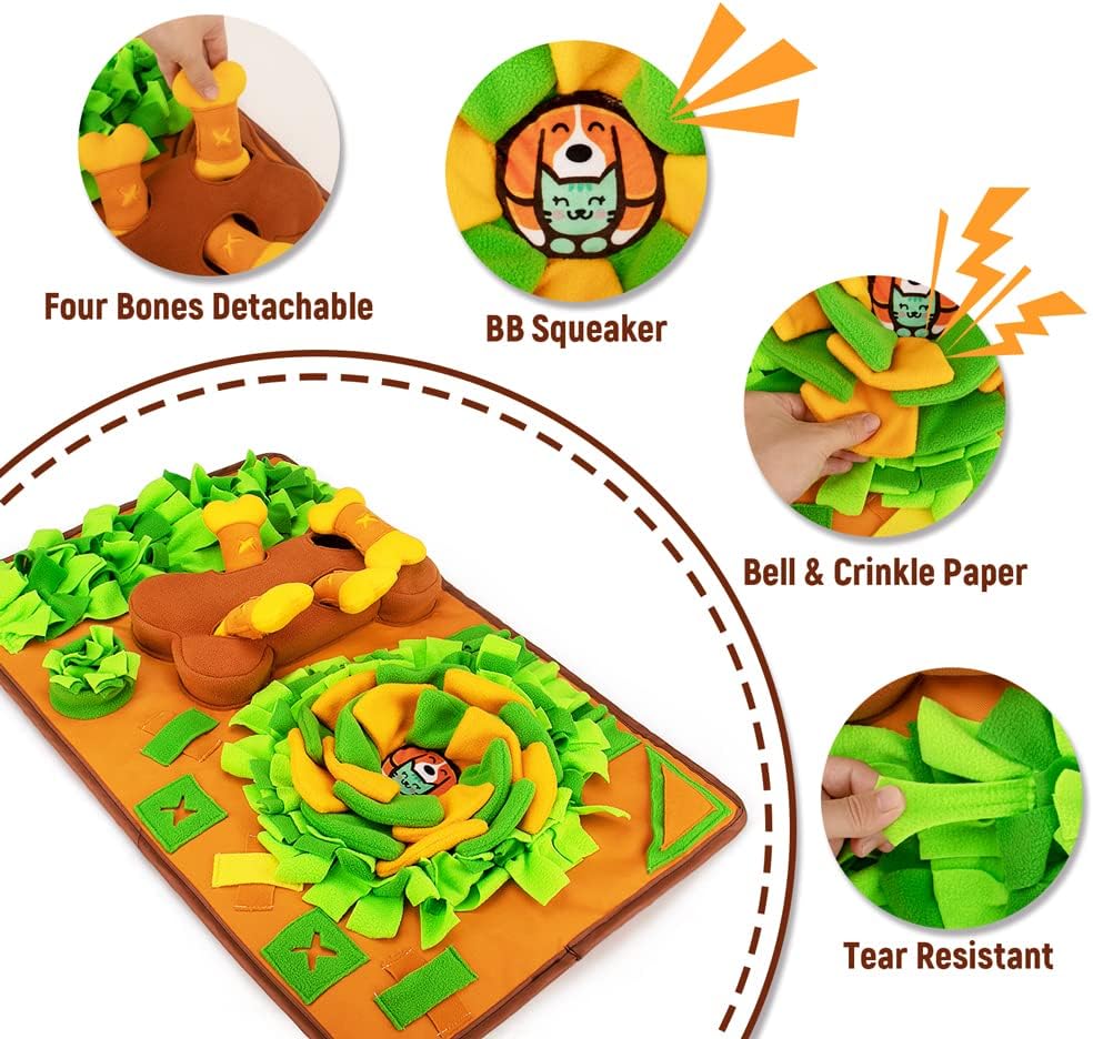 AWOOF Snuffle Mat Dog Enrichment Feeding Mat
