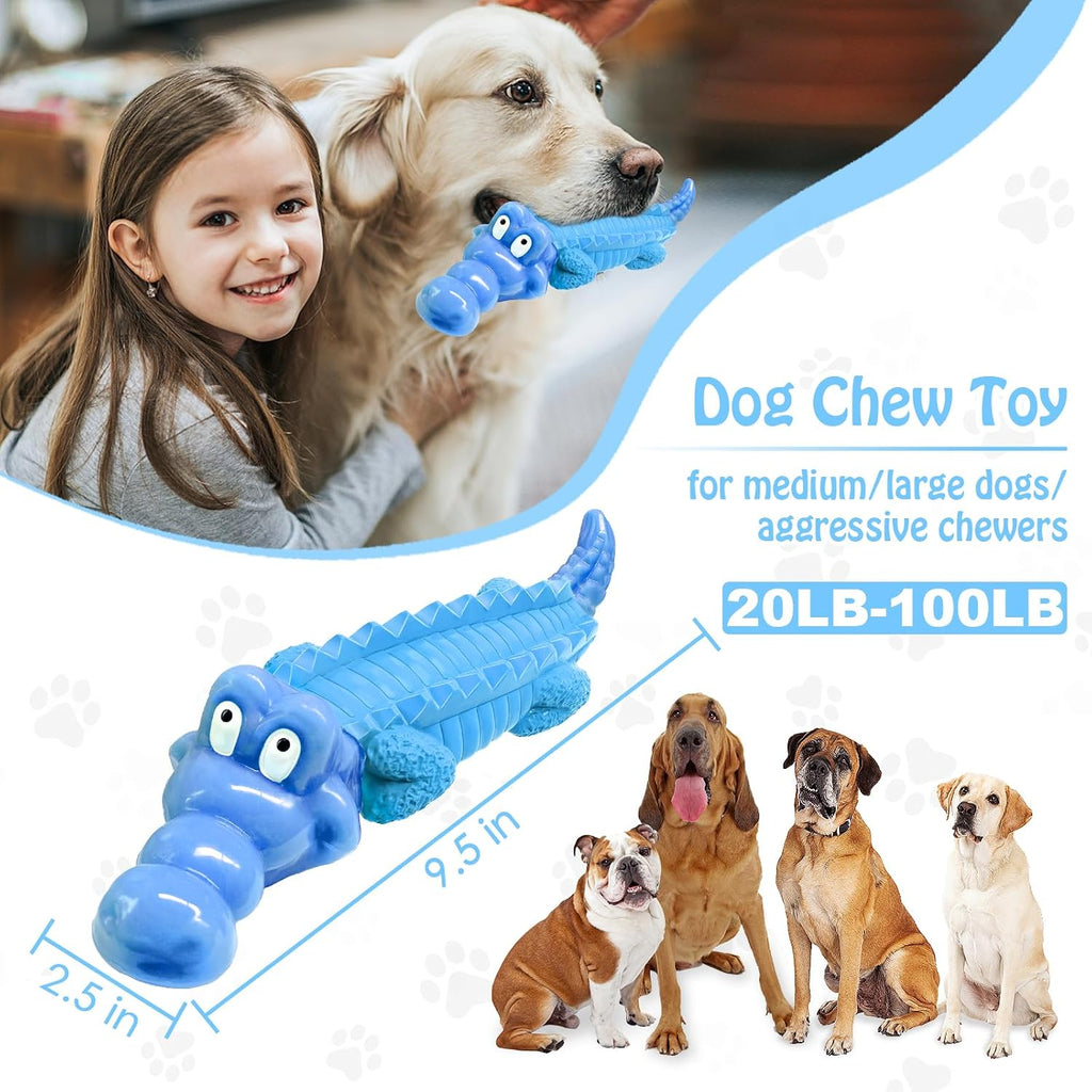 Jeefome Tough Dog Chew Toys for Aggressive Chewers | Indestructible Dog Toy to Keep Them Busy & Reduce Boredom for Medium, Large Dogs, Milk Flavor