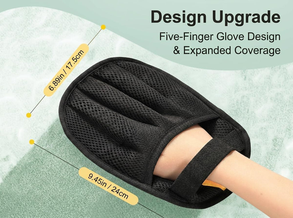 2 Pack Thickened Reusable Static Pet Hair Removal Gloves for Dogs and Cats