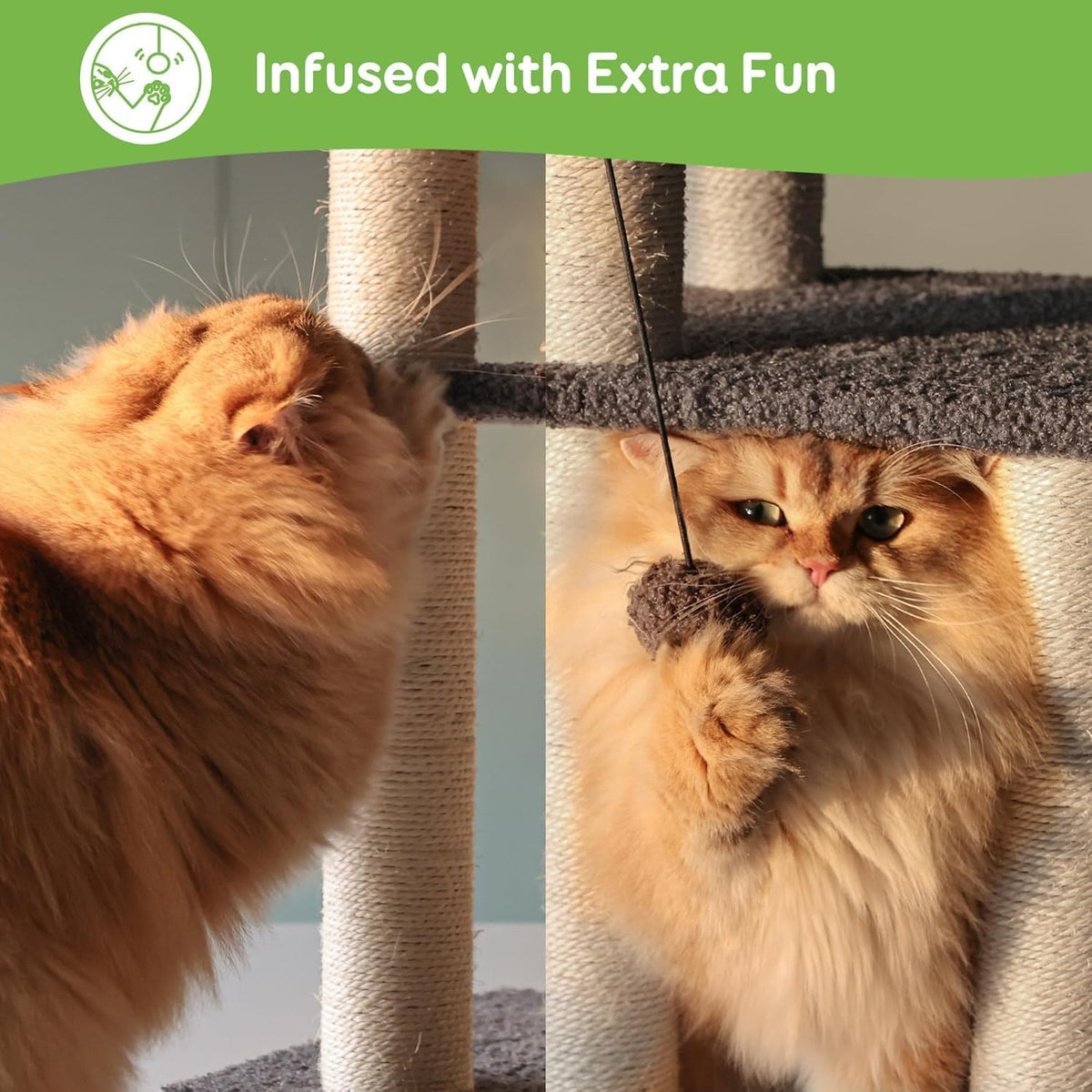Pawque Dog Stairs & Cat Scratching Post Pet Steps for High Beds Couch
