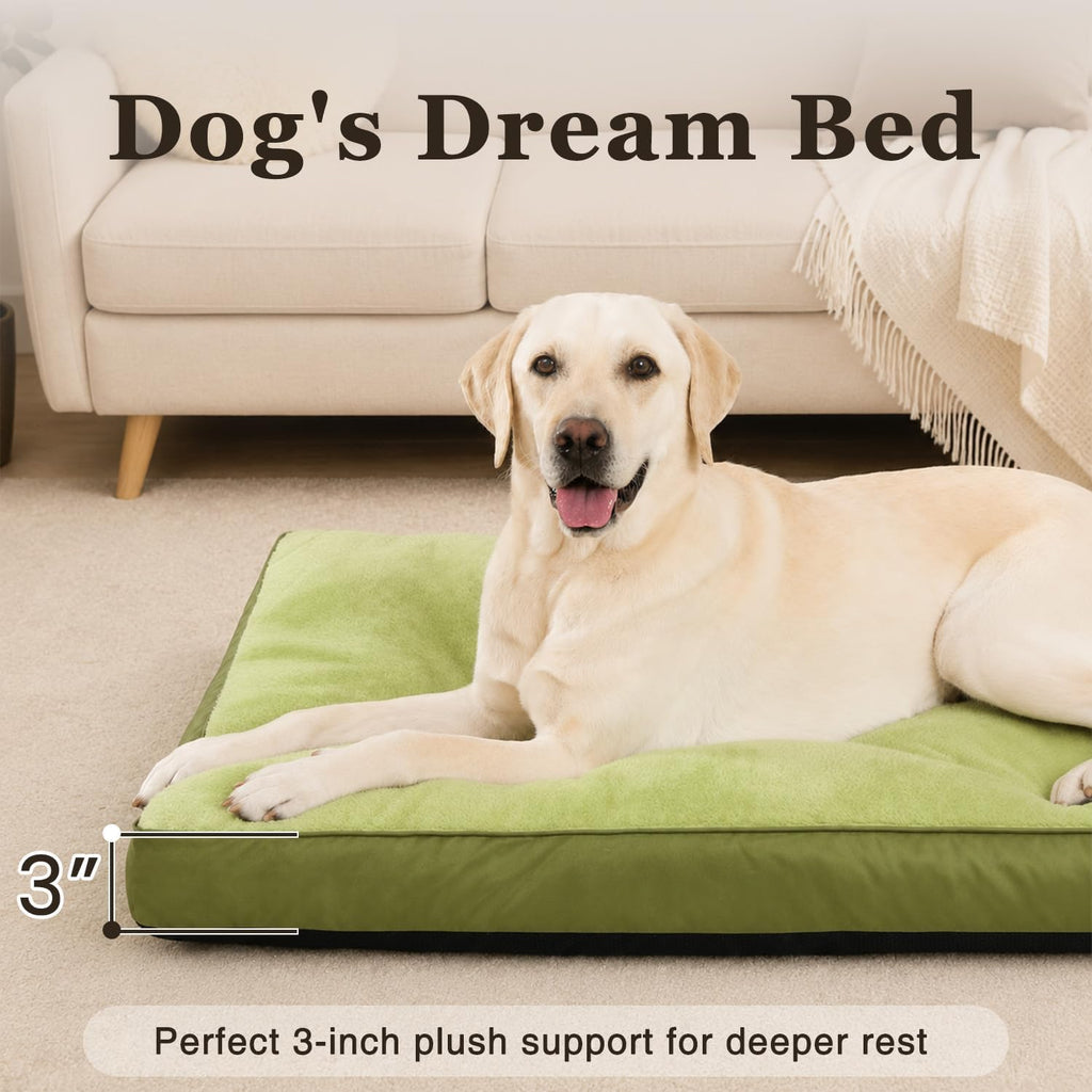 NUPIDA Waterproof XL Extra Large Dog Crate Bed with Washable Cover, 41x27