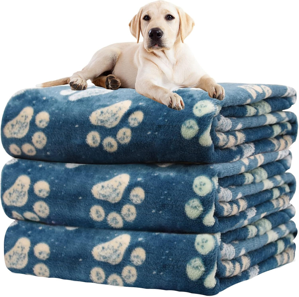 Rezutan Blanket for Large Dogs & Cats Soft Reversible Cute Paw 40"x31"