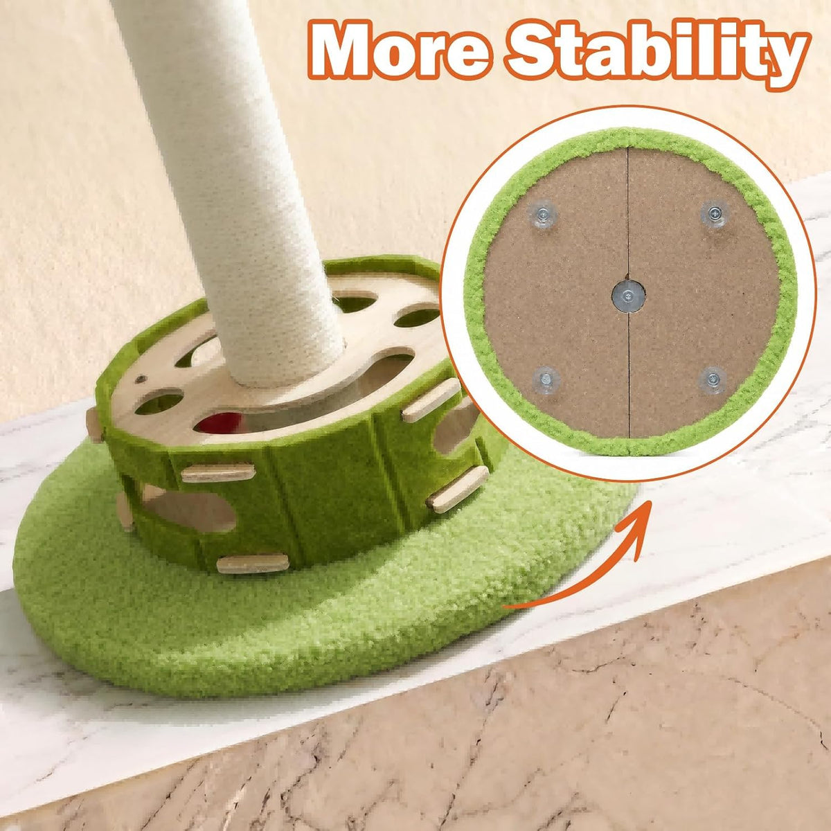 Tall Cat Scratching Post with Cat Puzzle Toys, Interactive Cat Toys