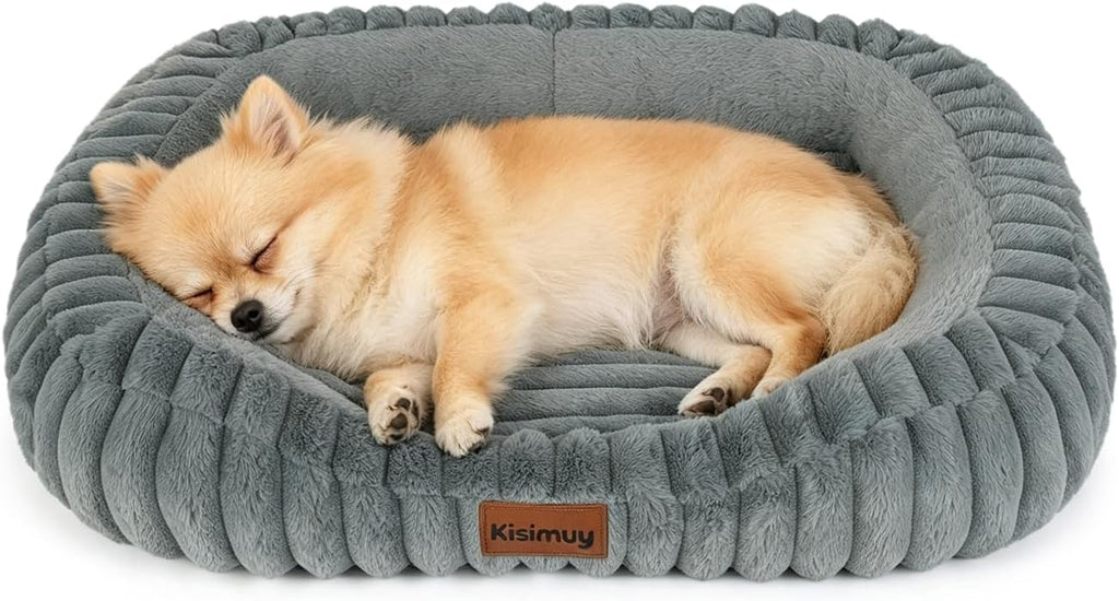 Orthopedic Dog Bed, Memory Foam Bolster Bed for Small Dogs