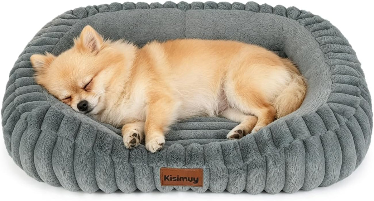 Orthopedic Dog Bed, Memory Foam Bolster Bed for Small Dogs