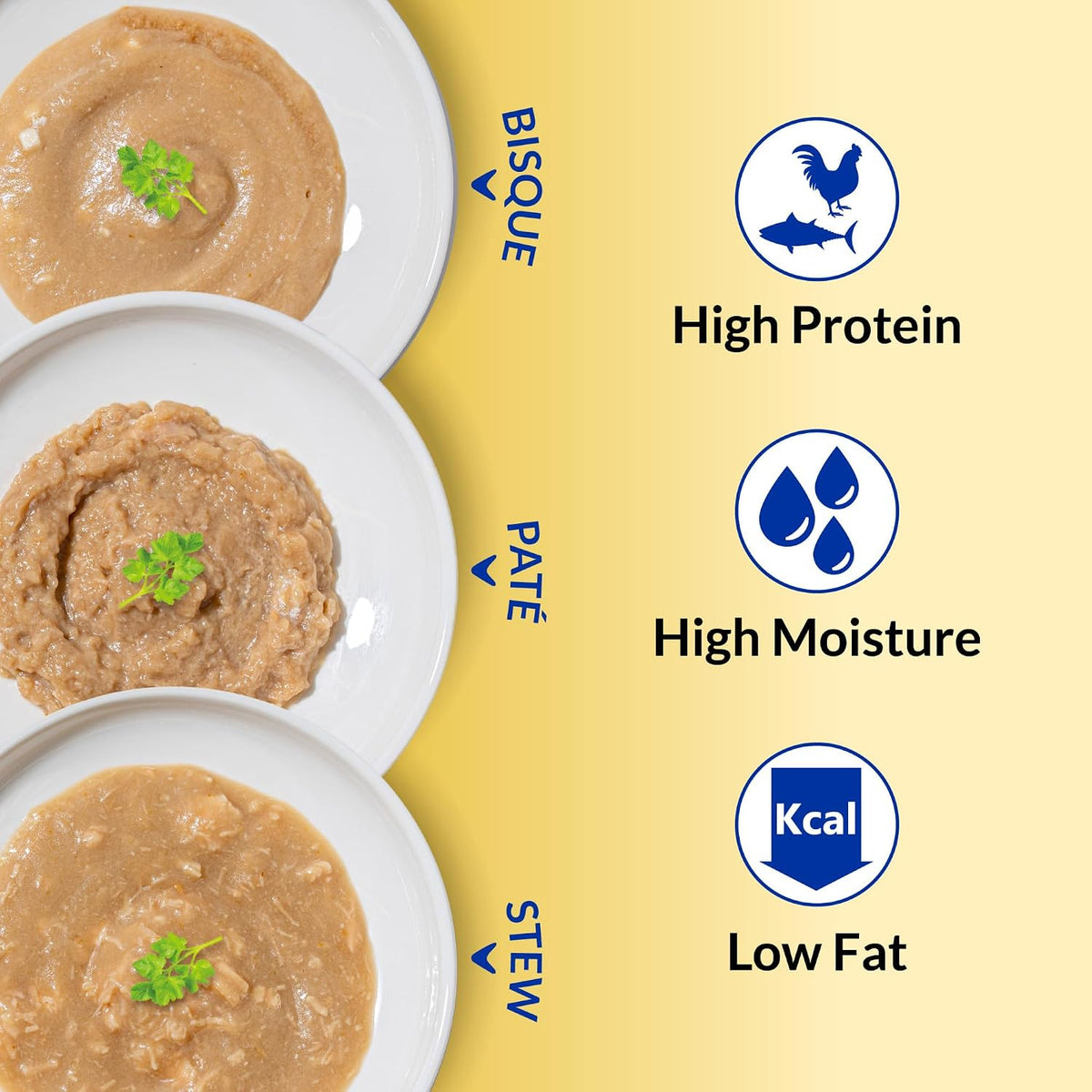INABA Churu Entree Bisque Senior Wet Cat Food, Chicken Tuna, 6ct