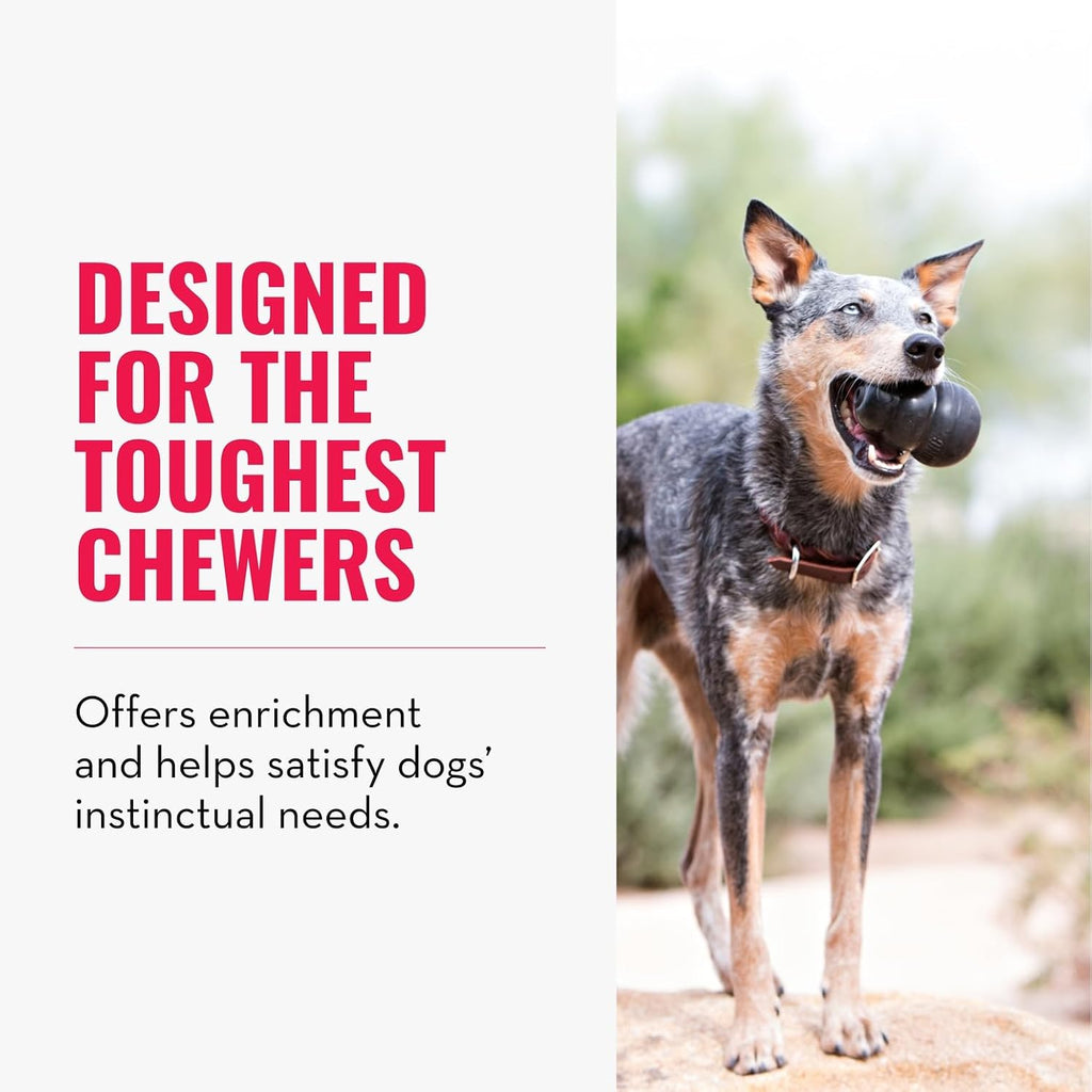 KONG Extreme Dog Toy, Durable Natural Rubber Chew, for XX-Large Dogs | Treat-Filling Chew & Fetch Toy with Erratic Bounce, Made from KONG's Most Durable Natural Rubber for Power Chewers