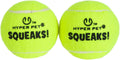 Hyper Pet Squeaks! Tennis Balls Dog Fetch Toys, Medium 2.5 Inch, Pack of 2 | Durable lightweight high bounce design with sound effects, made for training, suits pups 20-60 lbs, interactive play daily