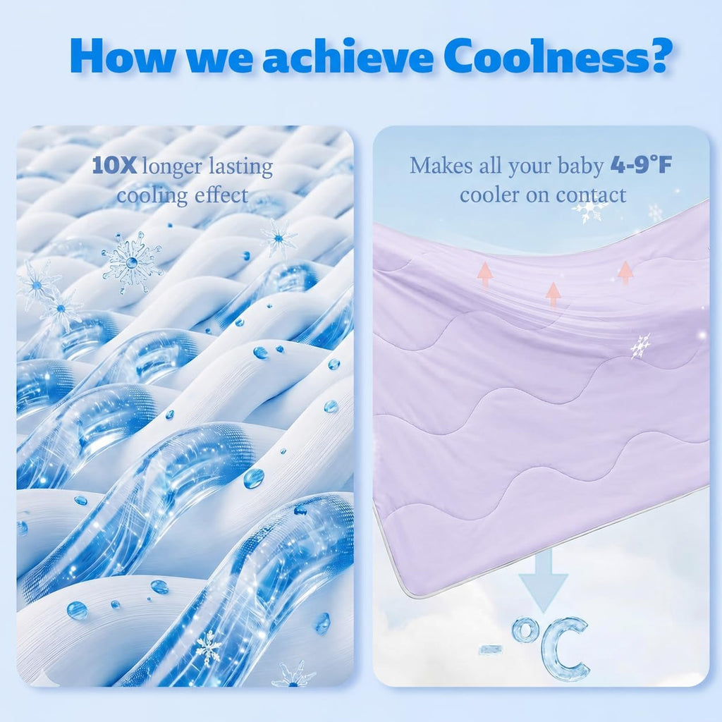 Cooling Blanket for Dogs. Dog Cooling Blankets for Large Dogs, Breathable Cooling Fabric, Cold Washable, Cooling Dog Blanket Durable Scratch-Resistant Soft Fabric for All Seasons, Purple