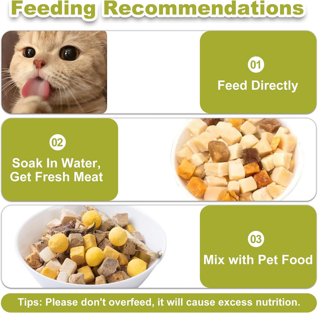 5-in-1 Freeze-Dried Cat & Dog Treats, Grain-Free, 5 oz