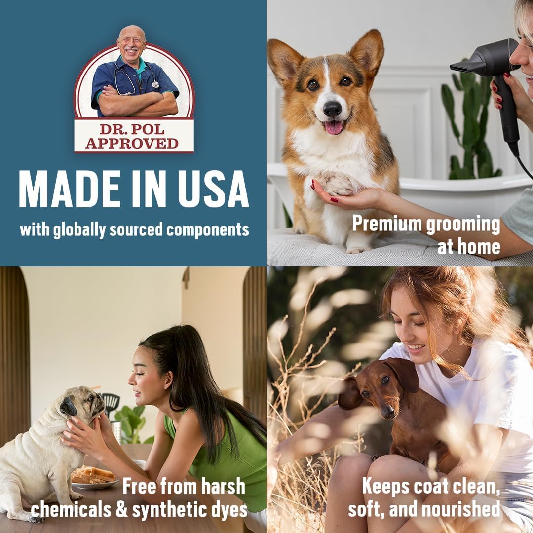 Dr. Pol Dog Shampoo, Cleanse, Condition, Deodorize, Detangle, Lavender