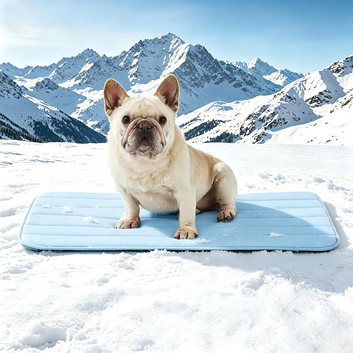 Dog Cooling Mat, 30" x 20" Non-Slip Self-Cooling Summer Pet Mat