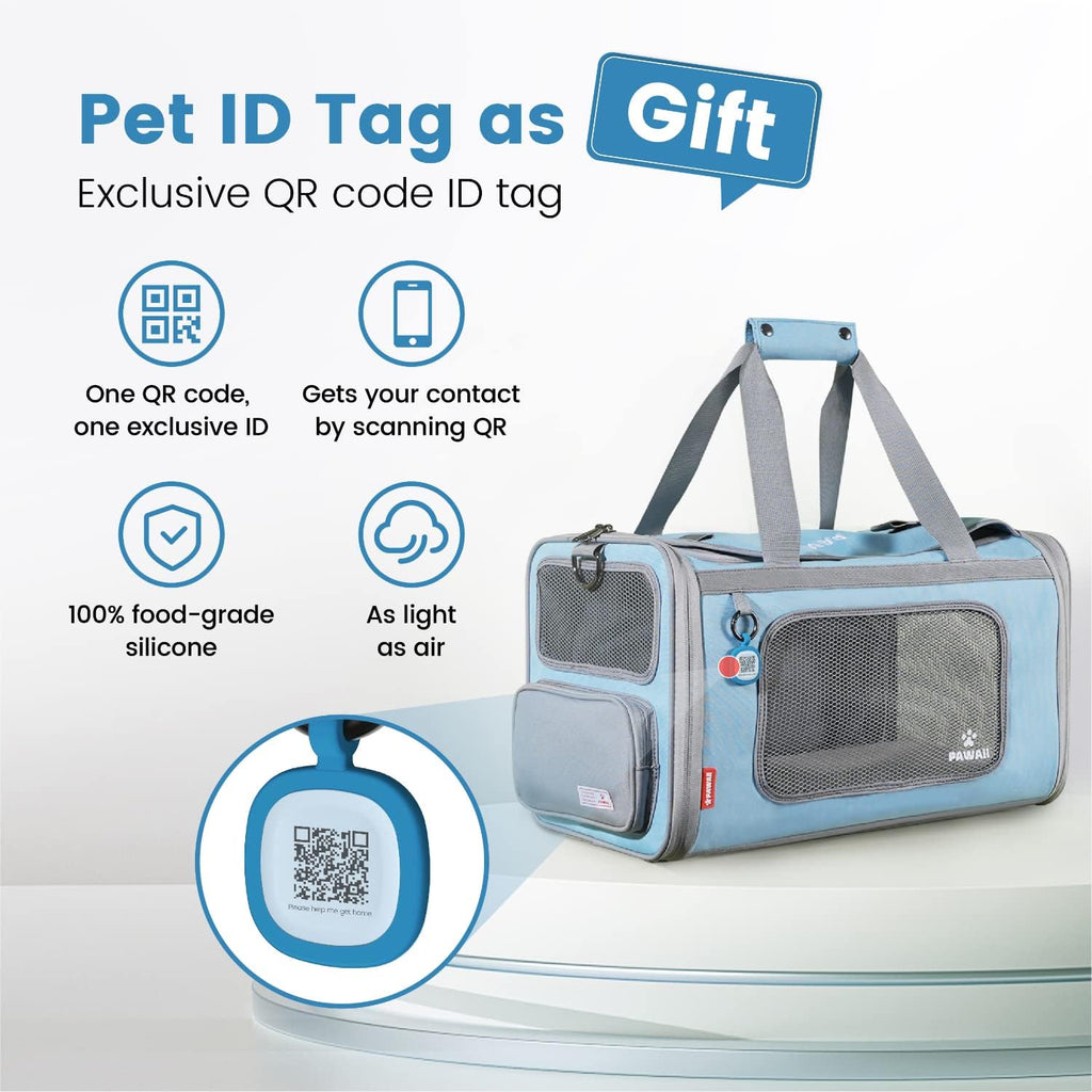 Pawaii Cat Carrier Airline Approved Expandable Breathable Safety Leash