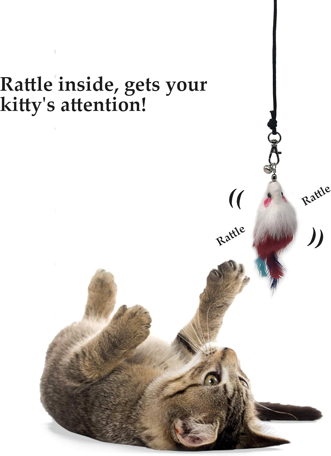 Pet Fit For Life 10-Piece Kitten Toy Refill Pack for Interactive Wands