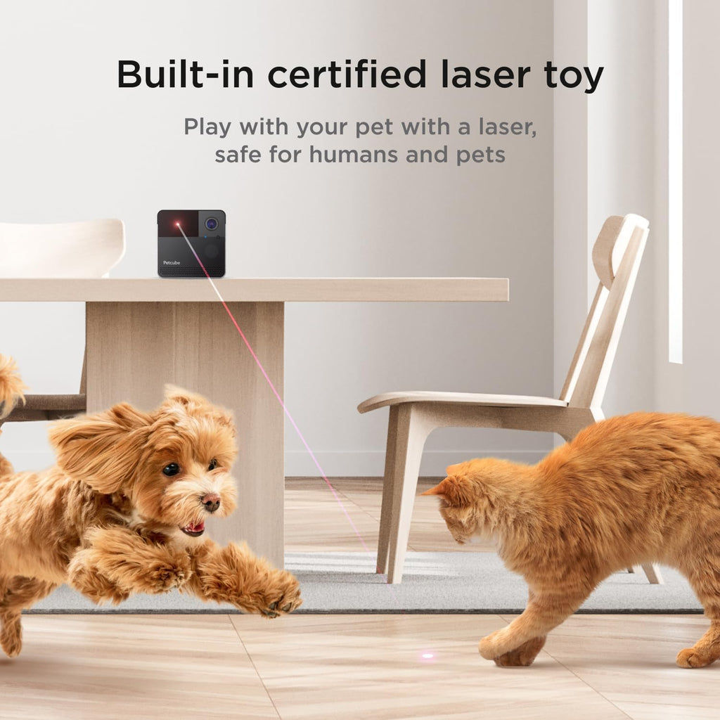 Petcube Play 2 - Wi-Fi Pet Camera with Laser Toy for Cats & Dogs