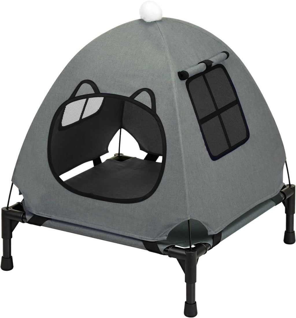 Anti-Anxiety Open Elevated Pet Hammock Bed Tent House - Quick Setup