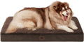 EHEYCIGA Orthopedic Dog Bed Large with Removable Washable Cover, 50IN Brown