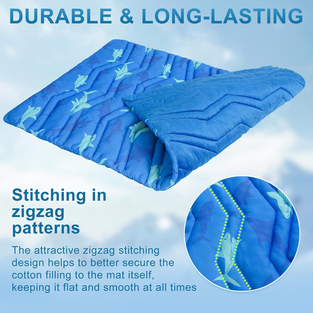 BEAUTYZOO Cooling Mat for Medium Dogs, 36x23in Reversible Pad, Self-Cooling