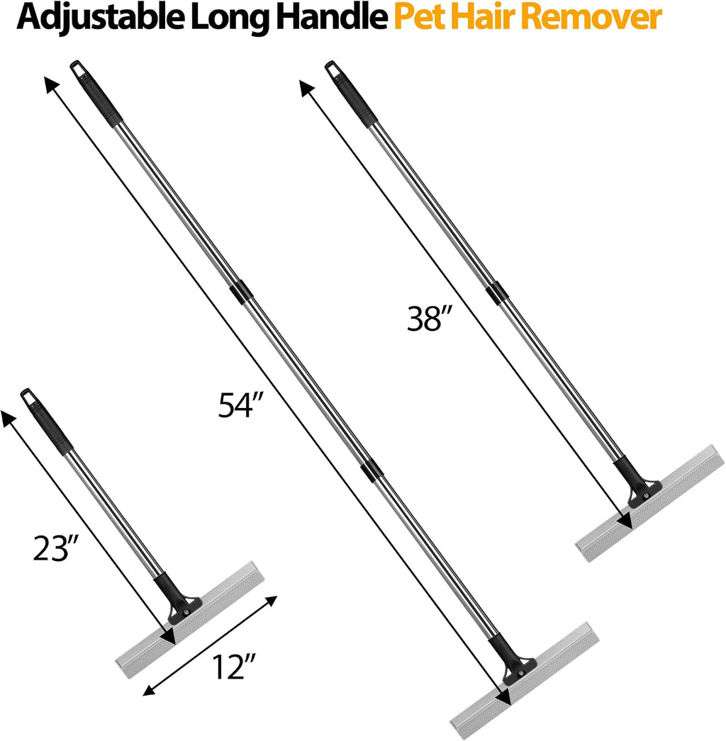 Carpet Rake for Pet Hair Removal Tool,Reusable Hair Remover Broom