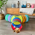 Cat Tunnel Tube Toy 3-Way Collapsible (Rainbow Y)