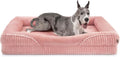 EHEYCIGA XXL Orthopedic Dog Bed for Extra Large Dogs 52x41 Inch, Pink