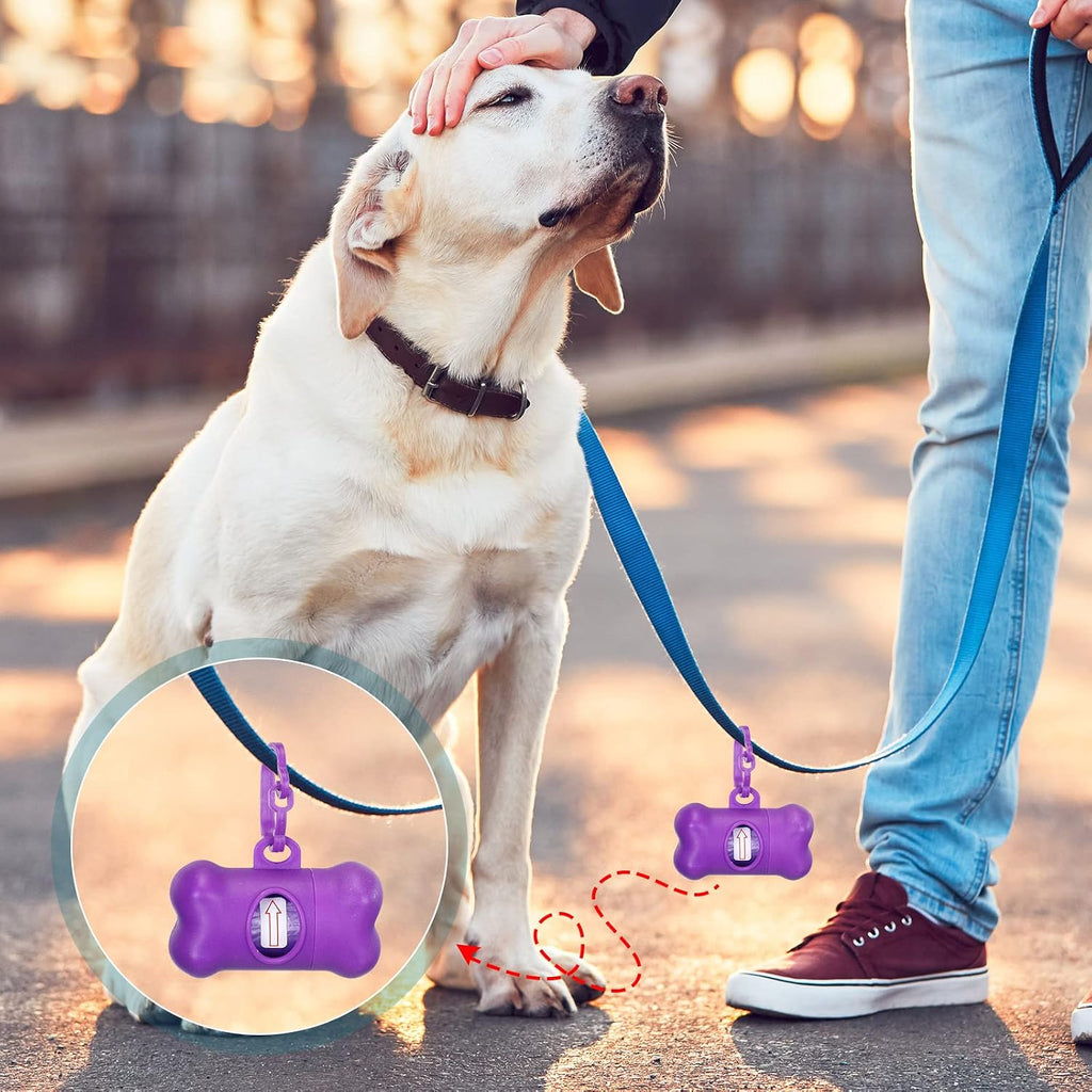 Zhehao 50 Pack Dog Poop Bag Holders for Leashes | Clip-on waste bag holders attach to leashes, belts, or pet gear for walks, travel, parks, homes, and pet businesses