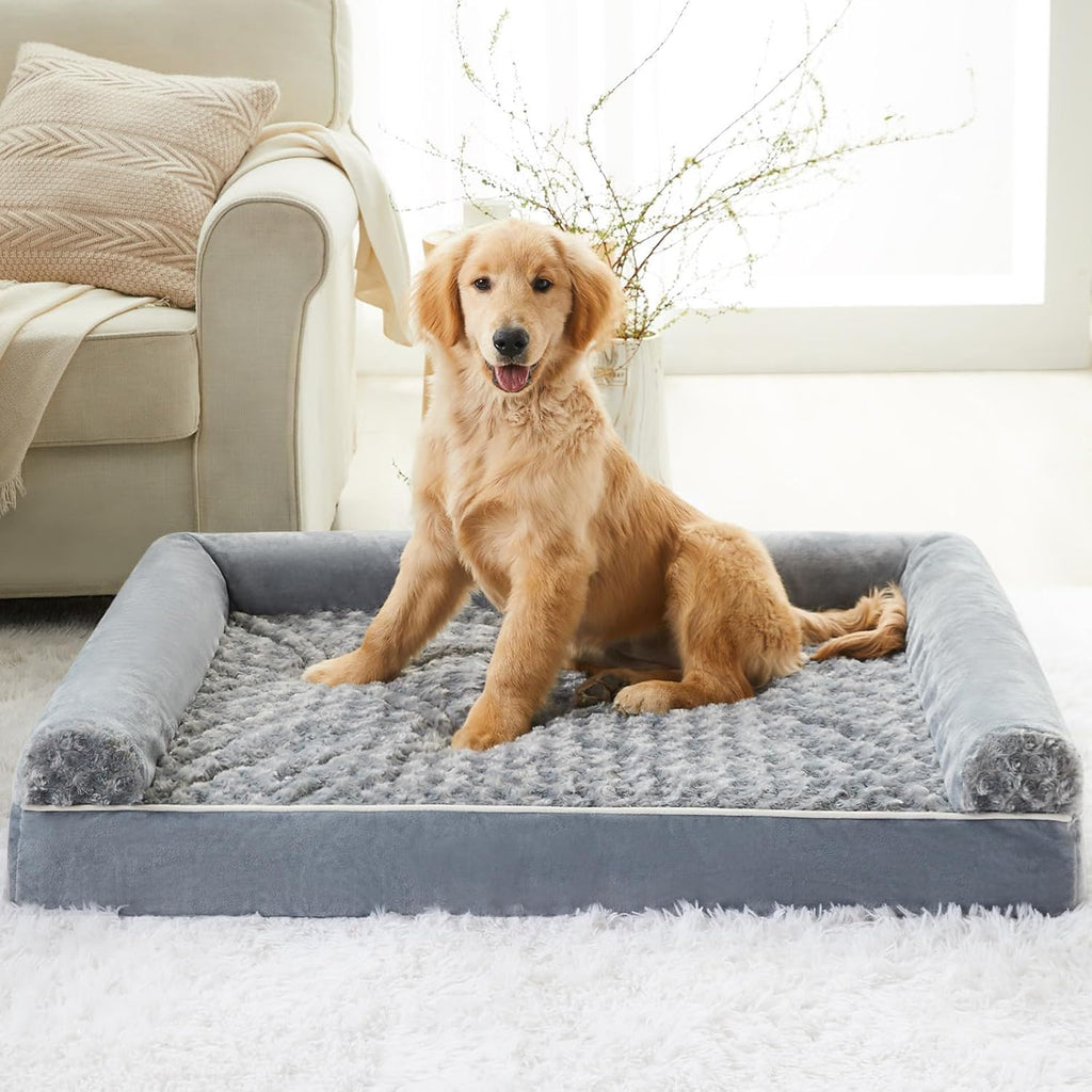 BFPETHOME Orthopedic Washable XXL Dog Bed for Senior Dog Cozy Sleep