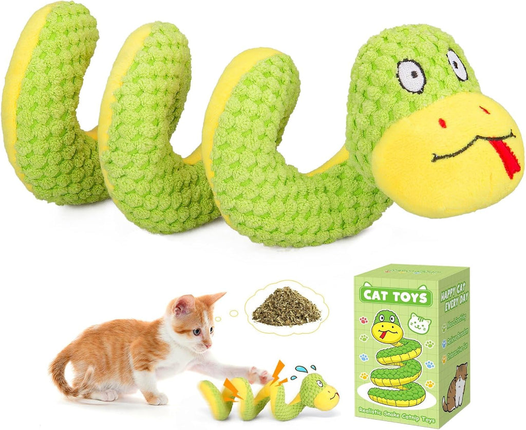 Retro Shaw 14"Snake Cat Toys Catnip Interactive Toy for Indoor Cats Kittens