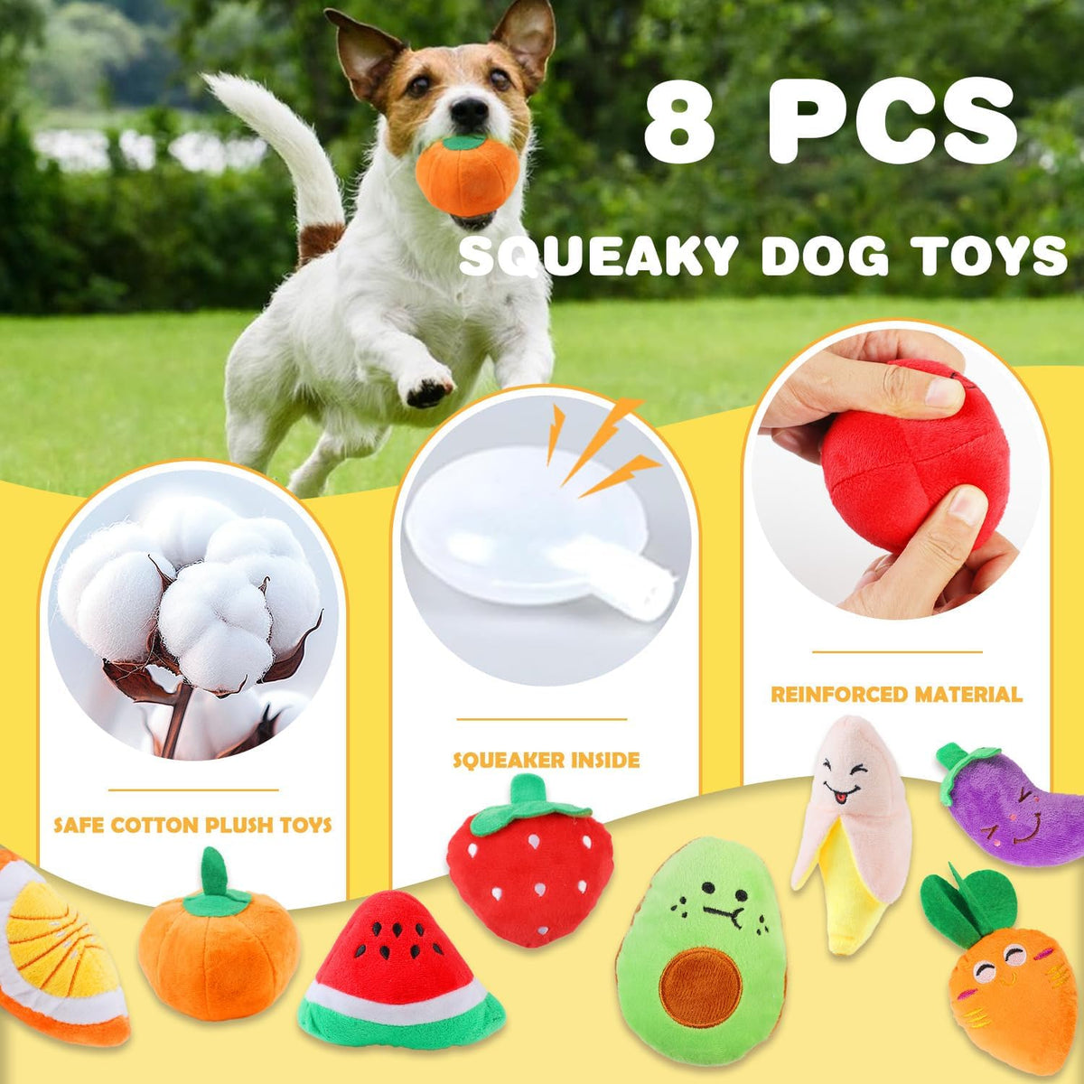 MRSOHRET Puppy Chew Toys for Teething, Dog Toys for Aggressive Chewers | 18 Pcs Interactive Dog Toys for Puppies, Puppy Toy Bundle with Squeaky and Rope for Small Dogs to Keep Them Busy