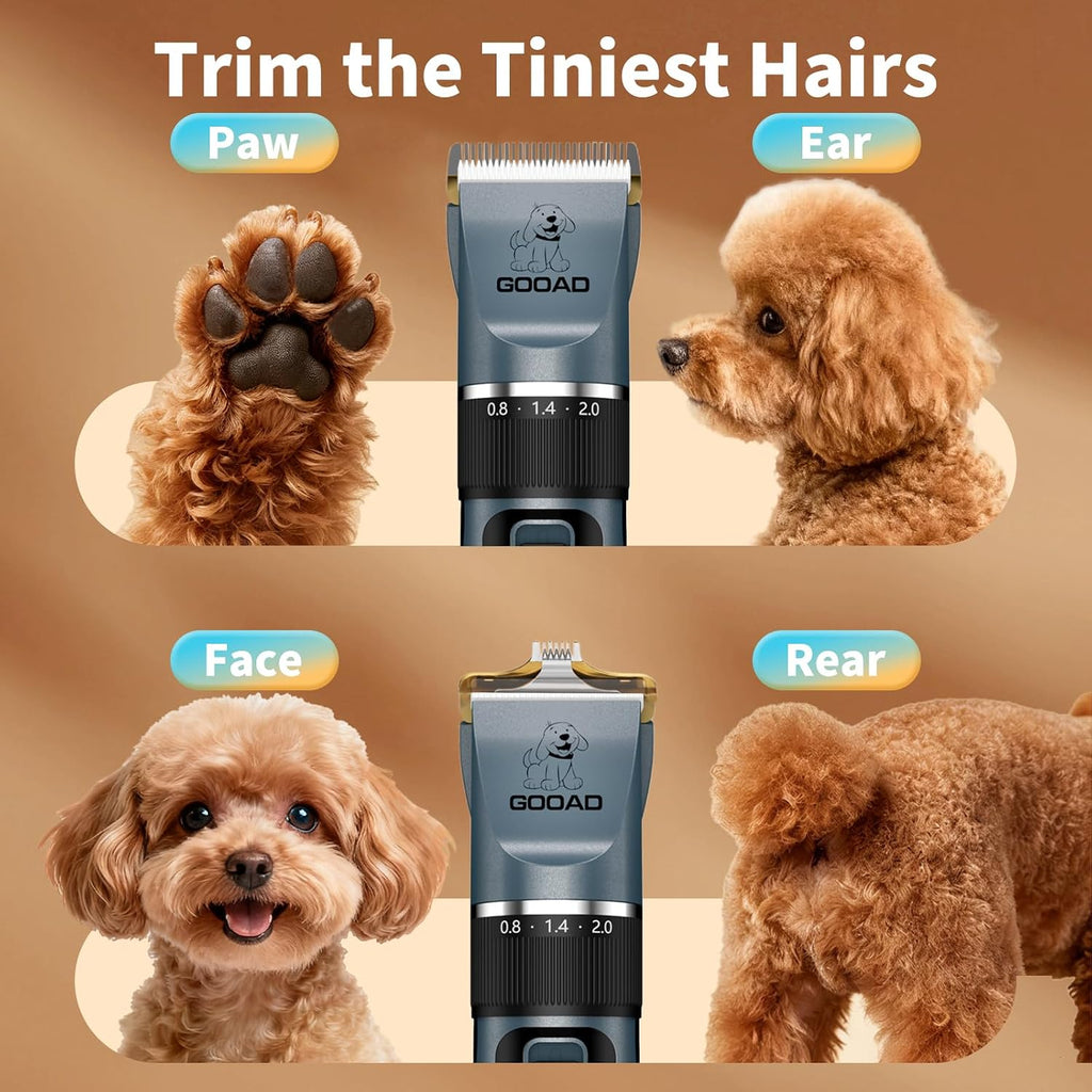 Dog Clippers Grooming Kit and Trimmer for Small and Large Dogs Cats