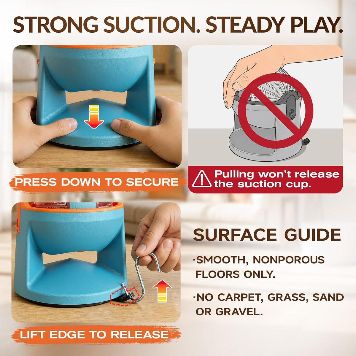 Hanyi 2-in-1 Dog Puzzle Toy, Adjustable Treat Dispenser with Suction Base