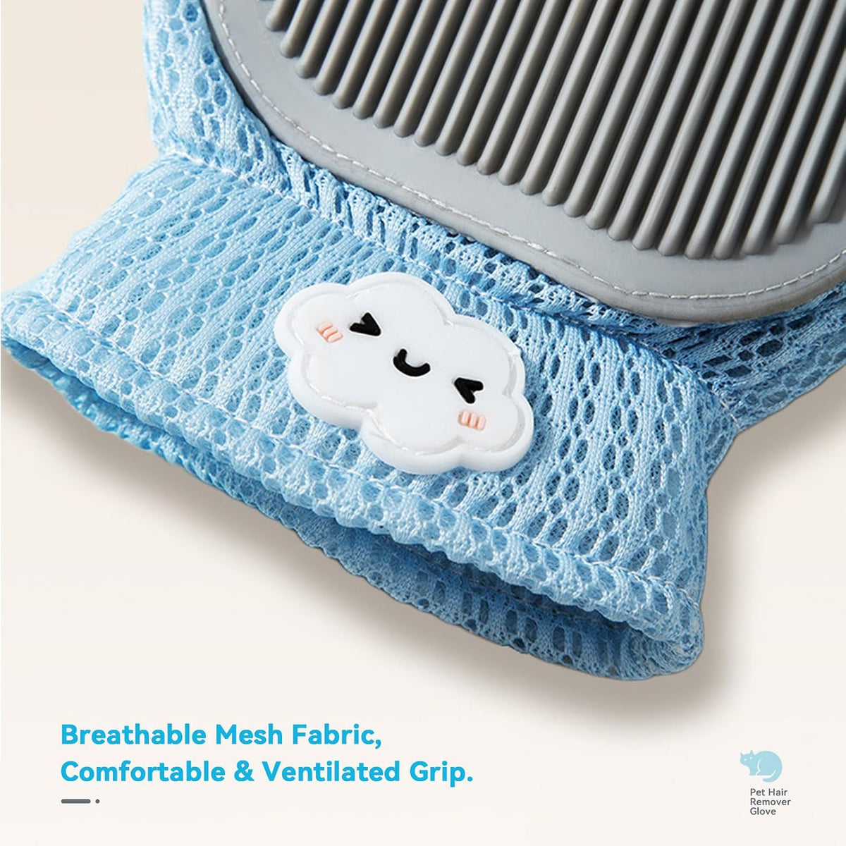 Cat Grooming Gloves, Upgraded 2-in-1 Double-Sided, 1 Count