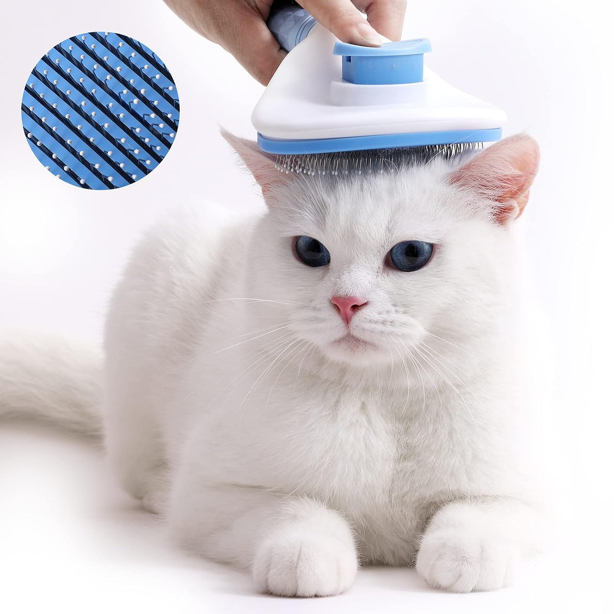 7Pcs Dog & Cat Grooming Kit, Deshedding Brush, Bath Scrubber, Toothbrushes
