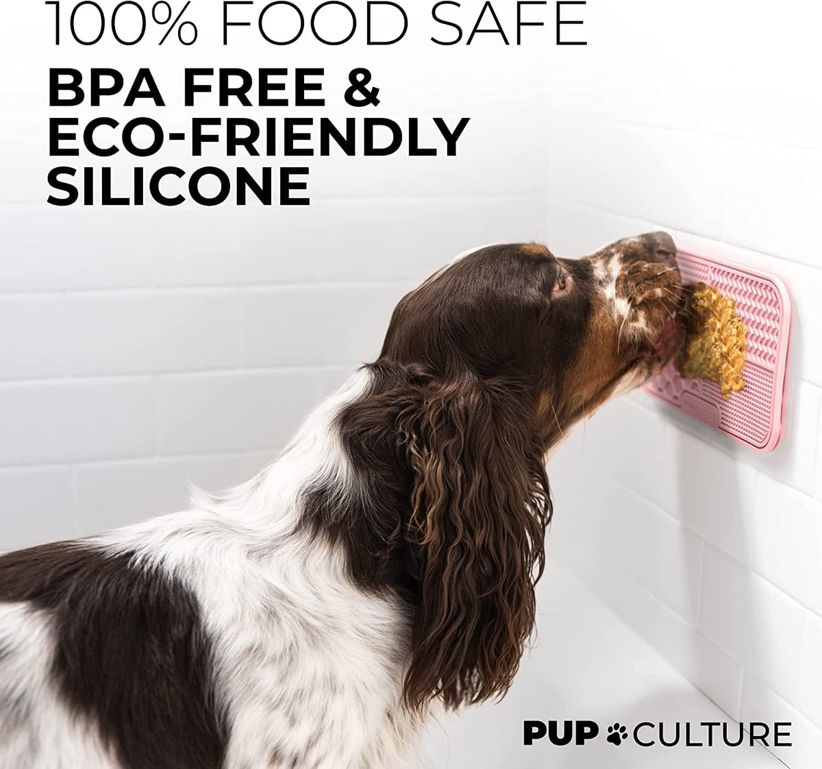 Pup Culture Dog Lick Mat for Dogs (2 Pack), Feeding Pad for Anxious Pets Plus 4 Different Puzzles for Mental Stimulation for Dogs - Supports Mental, Dental, and Digestive Health - Heavy Duty