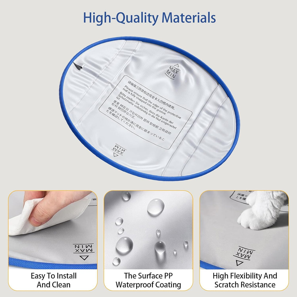 Waterproof Pads for Open Top Self-Cleaning Cat Litter Box, 2-Pack | Washable Removable Cat Litter Box Pads, Leak-Proof Replacement Liner Accessories