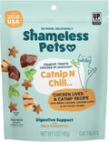 Shameless Pets Catnip N Chill Chicken Liver Crunchy Cat Treats, 5 oz