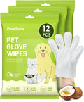 PawSono 36 Count Pet Wipes for Dogs & Cats, Glove Design, Coconut Scent