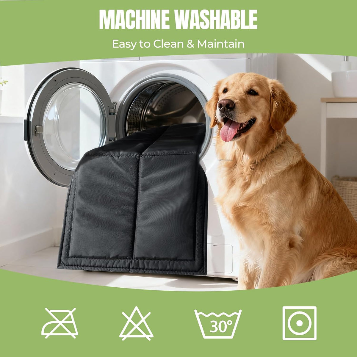 Chew Proof Indestructible Dog Bed, Durable Dog Crate Pad, Small (18"x29")