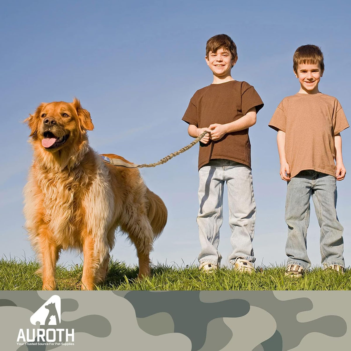 AUROTH Bungee Dog Leash for Large Dogs, No Pull for Shock Absorption