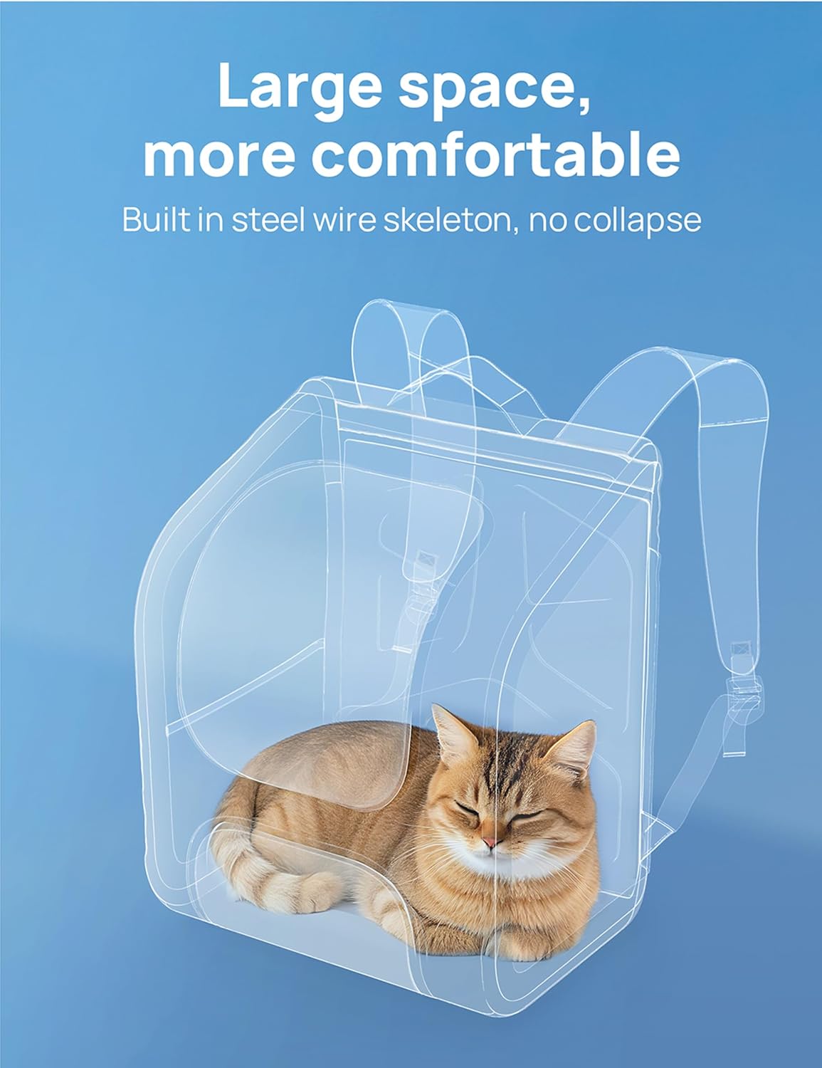 Pecute Cat Backpack Carrier,Large Space Cat Bubble Backpack,Ergonomic,Green