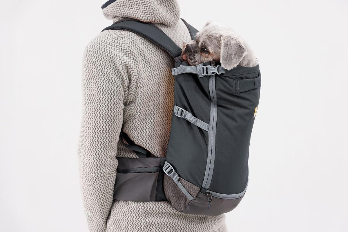 Ruffwear, Hitch Hiker Dog Backpack Carrier, Basalt Gray, X-Small