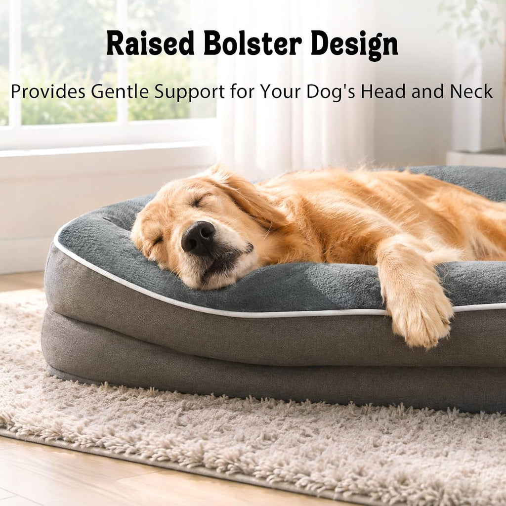 Chez Paw Orthopedic Waterproof Dog Bed for Medium and Large Dogs