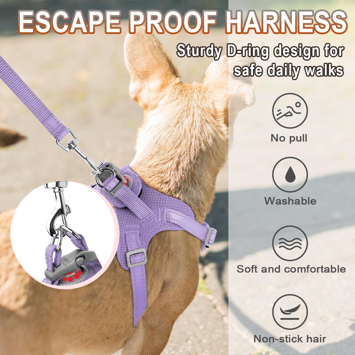BARKBAY Dog Harness Medium Sized Dog,No Pull Puppy Harness,Step-in Dog Vest