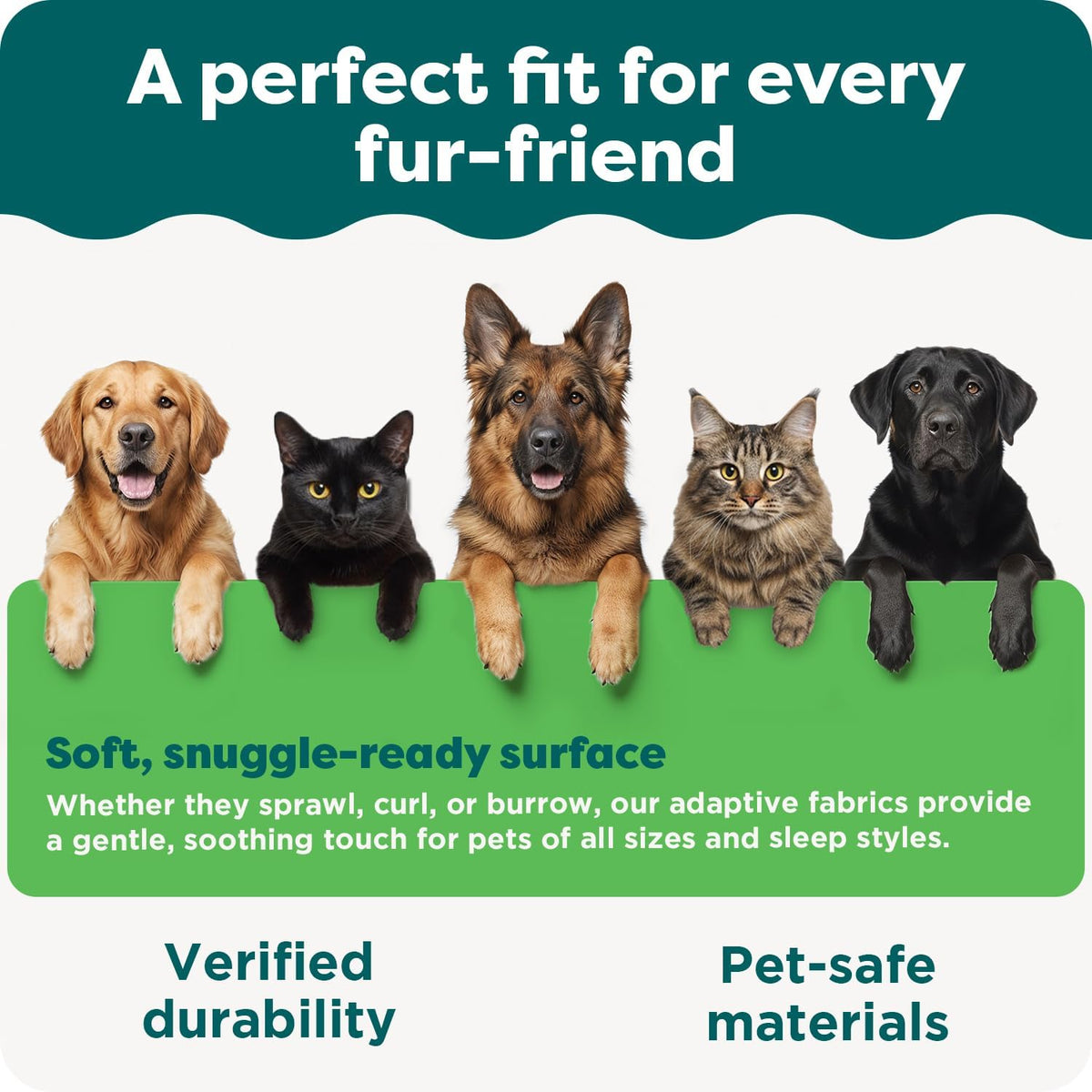 Furhaven 30" Round Calming Donut Dog Bed for Medium/Small Dogs, Refillable w/ Removable Washable Cover, Up to 45 lbs - Shaggy Plush Long Faux Fur Donut Bed -Mist Gray, Medium,30.0"L x 30.0"W x 10.0"Th