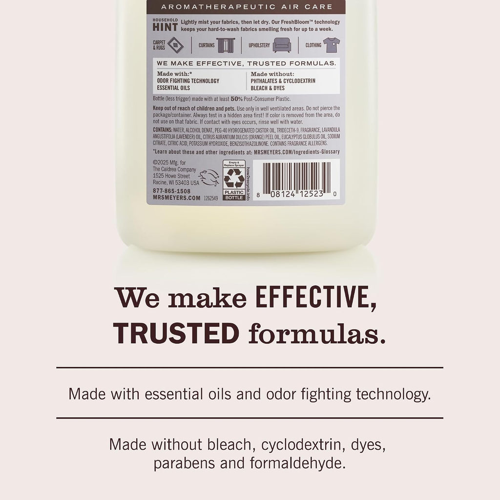 MRS. MEYER'S CLEAN DAY Fabric Freshener, Lavender scent, 20 Ounce Bottle
